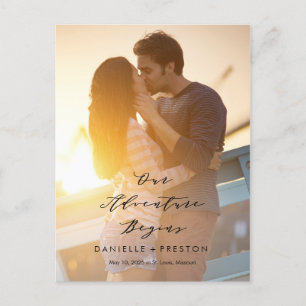 Cartão Postal Nossa COR EDITÁVEL DE Aventura Salve a Data