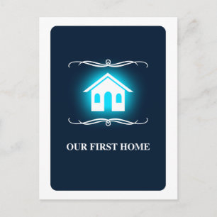 Cartão Postal nossa primeira casa (mod home)