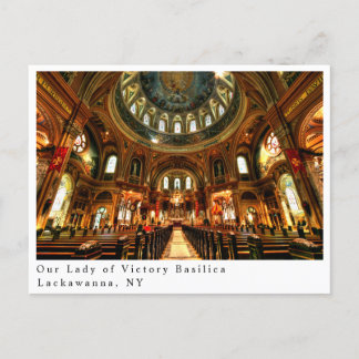 Cartão Postal Nossa Senhora da Vitória Basilica, Lackawanna NY
