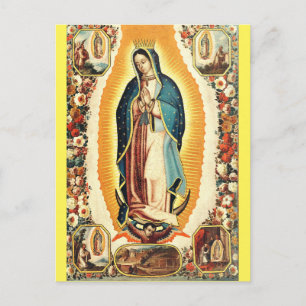 Cartão Postal Nossa Senhora de Guadalupe Arte Radiante