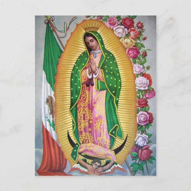 Cartão Postal Nossa Senhora de Guadalupe com Cartão-postal mexic (Frente)
