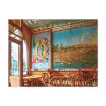 Nossa Senhora de Guadalupe Mural em um Restaurante