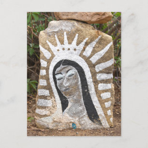 Cartão Postal Nossa Senhora de Guadalupe Rock Painting, Albuquer
