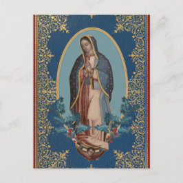 Cartão Postal Nossa Senhora de Guadalupe Virgem Mary Feliz Navid