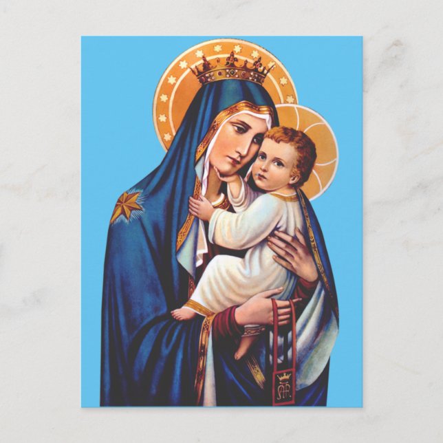 Cartão Postal Nossa Senhora do Carmo Arte Devocional (Frente)