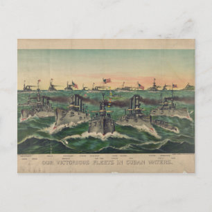 Cartão Postal Nossas frotas vitoriosas nas águas cubanas vivem
