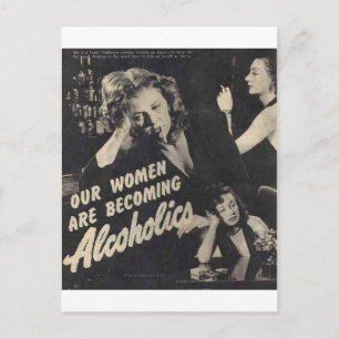 Cartão Postal Nossas mulheres estão se tornando alcoólatras!