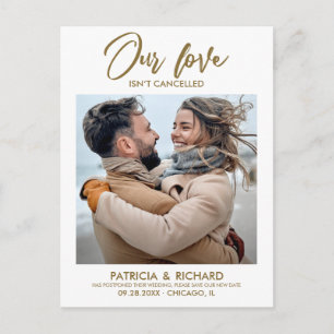 Cartão Postal Nosso Amor Não Foi Cancelado Adiamento do Casament