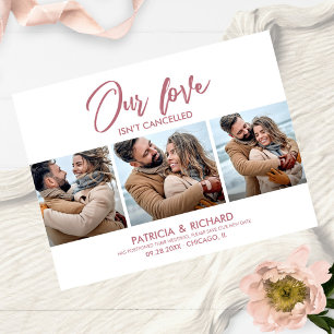 Cartão Postal Nosso Amor Não Foi Cancelado Data do Casamento Nov