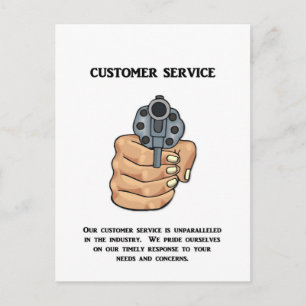 Cartão Postal nosso atendimento ao cliente é incomparável