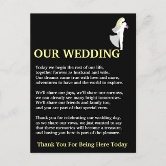 Cartão Postal Nosso Casamento