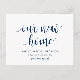 Cartão Postal Nosso Novo Endereço Doméstico, Anúncio em Moviment