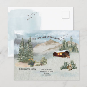 Cartão Postal Nosso Novo Pescoço da Floresta Provendo Anunciar M