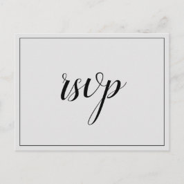 Cartão postal nostálgico "rsvp"