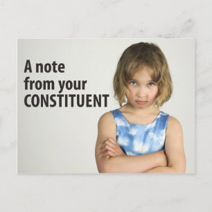 Cartão Postal Nota da sua constituinte, 10 de março de 1010