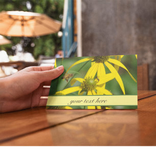 Cartão Postal Nota de Agradecimento Botânica Vintage Abelha Melí