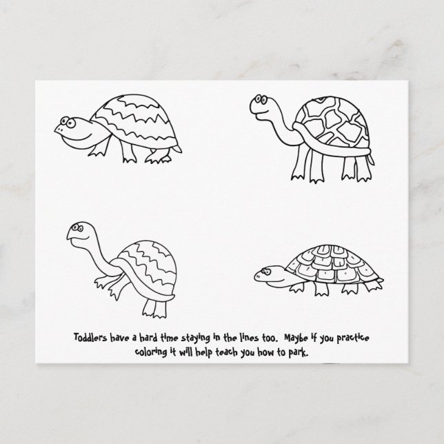 Cartão Postal Nota de Estacionamento Engraçado (Frente)