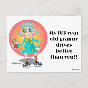 Cartão Postal Nota Divertida de Estacionamento Ruim