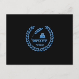 Cartão Postal Notary Public Legal Lawyer Attorney Notary Gift