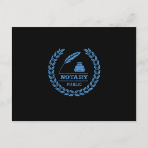 Cartão Postal Notary Public Legal Lawyer Attorney Notary Gift