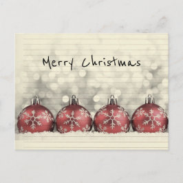 Cartão Postal Notebook de Enfeites de natal personalizados