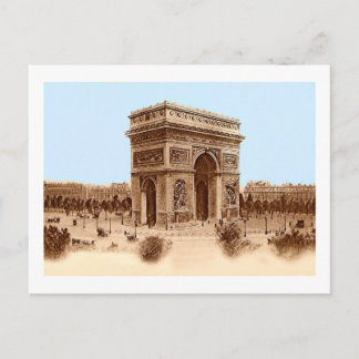 Cartão Postal Notecards Vintage Arc de Triomphe