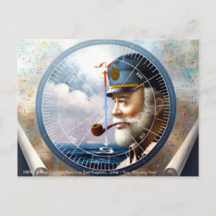 Cartão Postal NOTÍCIA & capitão do mapa/decoração ou capitã