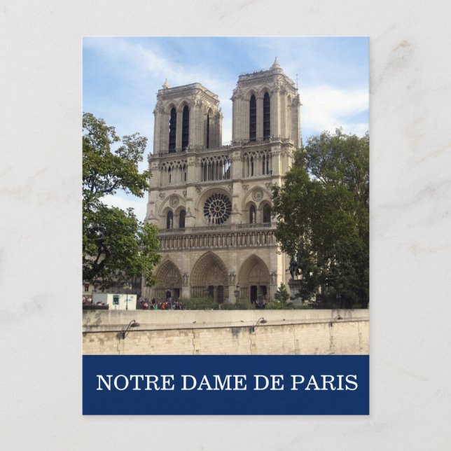 Cartão Postal Notre Dame de Paris (Frente)