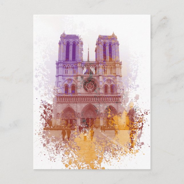 Cartão Postal Notre Dame de Paris (Frente)