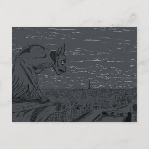 Cartão Postal Notre Dame Gargoyle