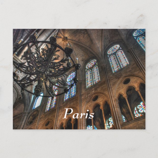 Cartão Postal Notre Dame Interior (Frente)