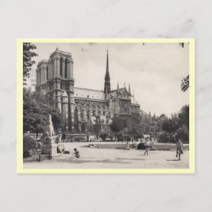 Cartão Postal Notre Dame, Paris Vintage