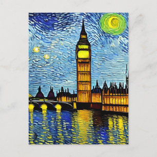 Cartão postal noturno Starry London