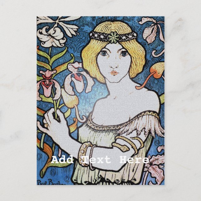 Cartão Postal Nouveau Advertisement (Frente)