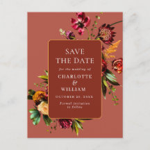 Nouveau Flores Casando Guarde a Data QR Code