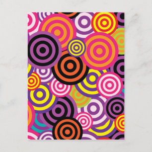Cartão Postal Nova Abstrato de Círculo