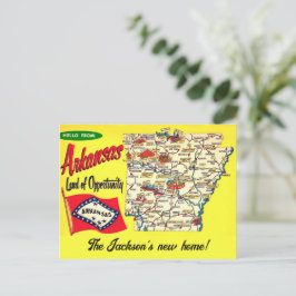 Cartão postal - Nova casa no Arkansas