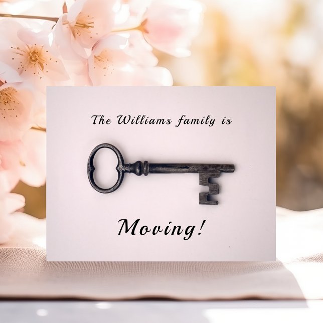 Cartão Postal Nova Chave Antiga do Endereço Doméstico Mínimo a R (Criador carregado)