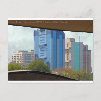 Cartão Postal Nova Delhi India Landscape a partir da Estação Met