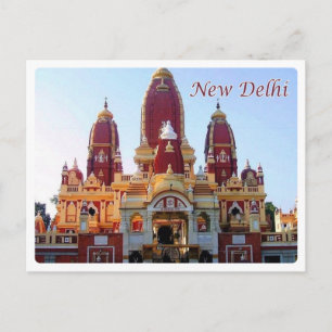 Cartão Postal Nova Deli - Templo Laxminarayan -
