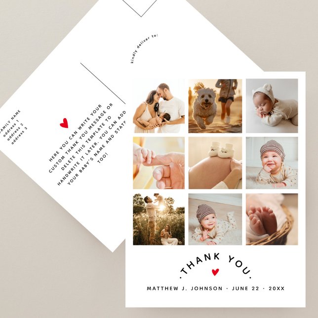 Cartão Postal Nova Família De Bebês Com Fotografias Modernas Obr (Criador carregado)