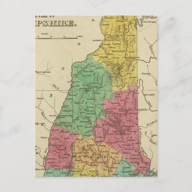 Cartão Postal Nova Hampshire 2 (Frente)