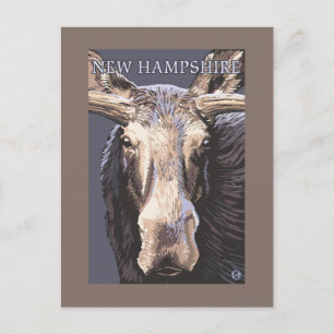 Cartão Postal Nova HampshireMoose Aproximada