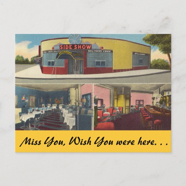 Cartão Postal Nova Iorque, Bar Sideshow e Restaurante (Frente)