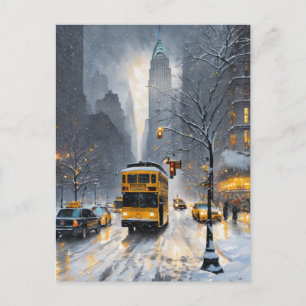 Cartão Postal Nova Iorque Dreammodeler no inverno
