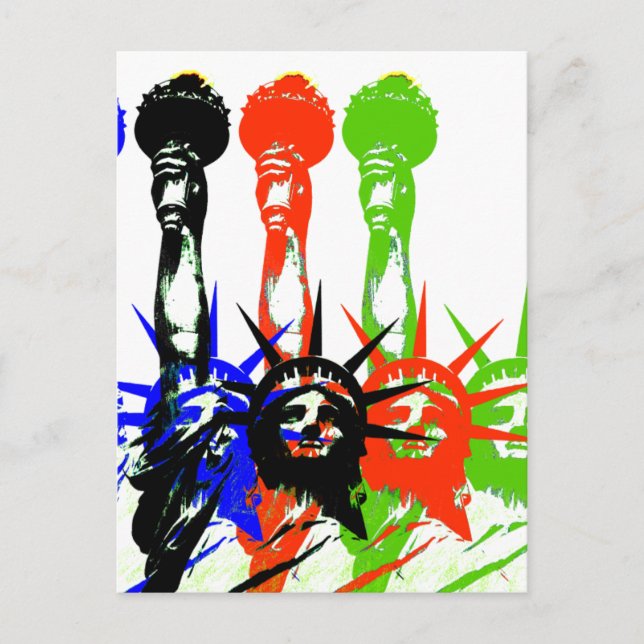 Cartão Postal Nova Iorque-Estátua da liberdade (Frente)