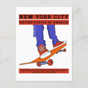 Cartão Postal Nova Iorque, EUA Legal skate