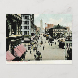 Cartão Postal Nova Iorque Herald Square 1906 Vintage