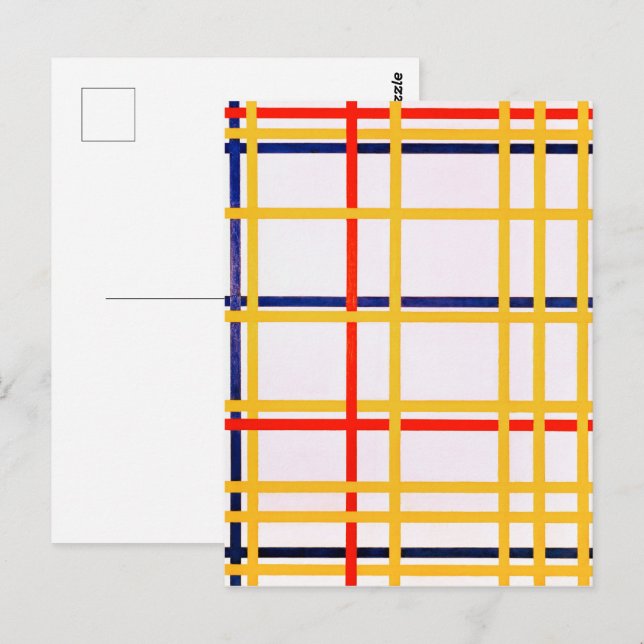 Cartão Postal NOVA IORQUE I | Piet Mondrian | (Frente/Verso)