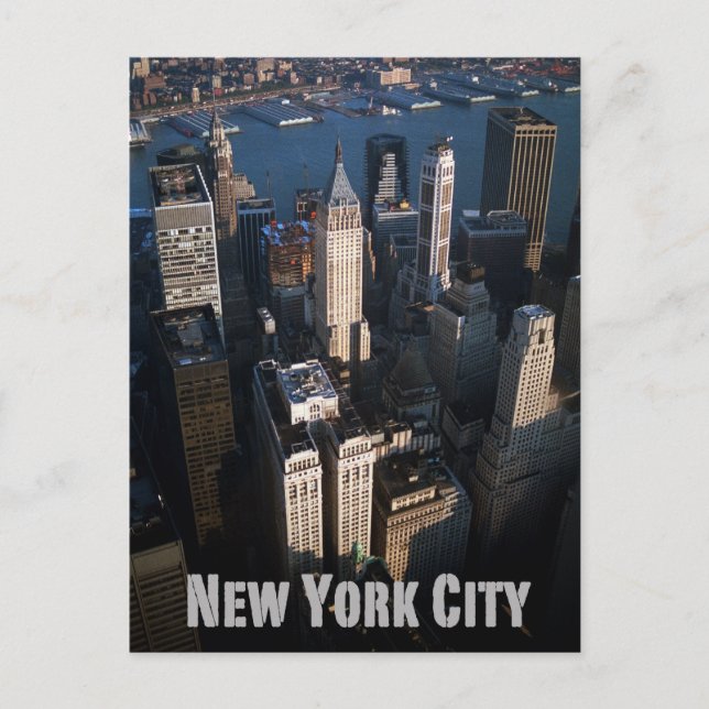 Cartão Postal Nova Iorque Inferior de Manhattan (Frente)